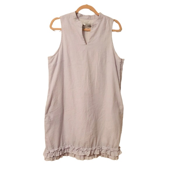 #036. Sara Campbell seersucker shift dress